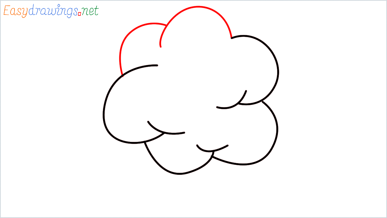 How to draw Deciduous tree Emoji step (4)
