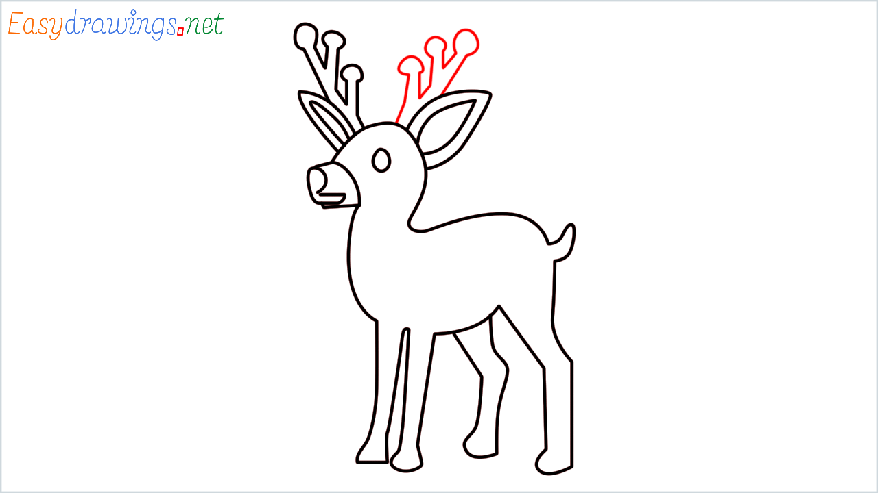 How to draw Deer Emoji step (11)