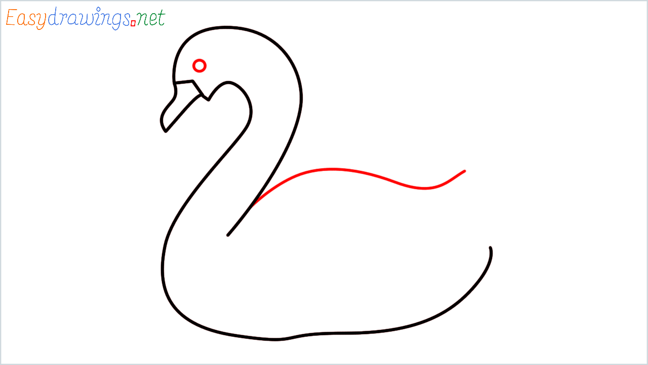 How to draw Swam Emoji step (4)