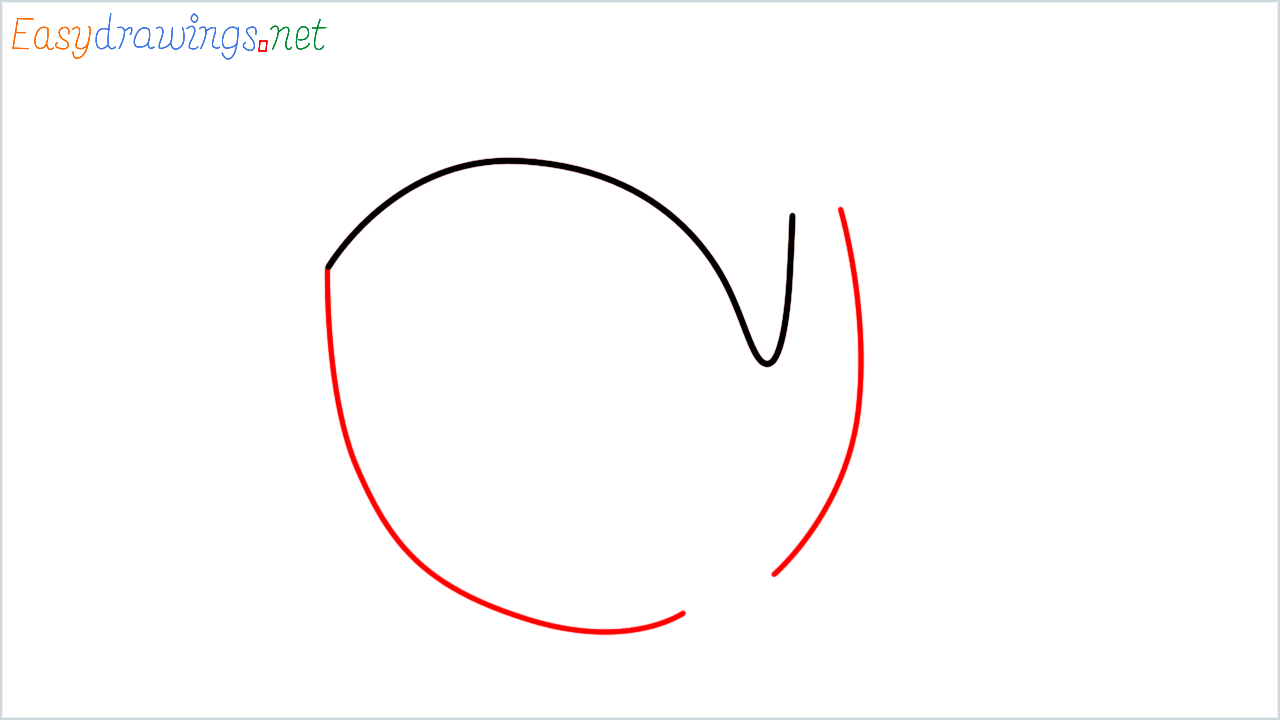 How to draw Whale Emoji step (2)