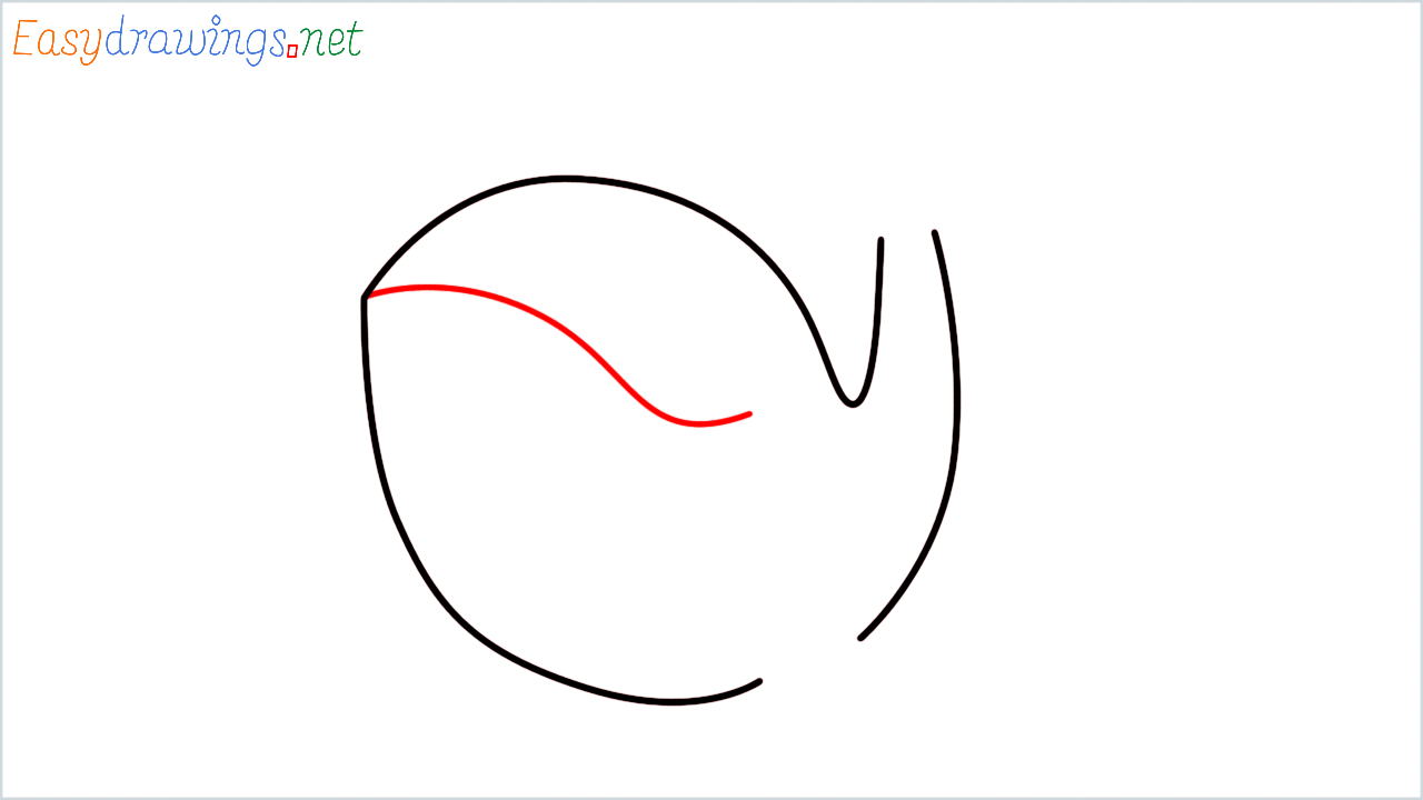 How to draw Whale Emoji step (3)