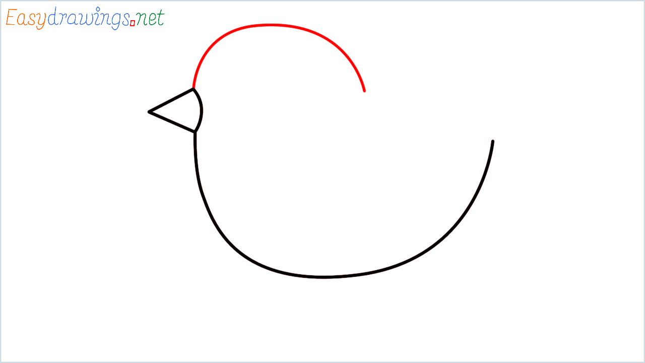 How to draw baby chick Emoji step (3)