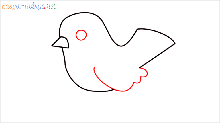 How To Draw Little Bird Emoji Step by Step - [6 Easy Phase]