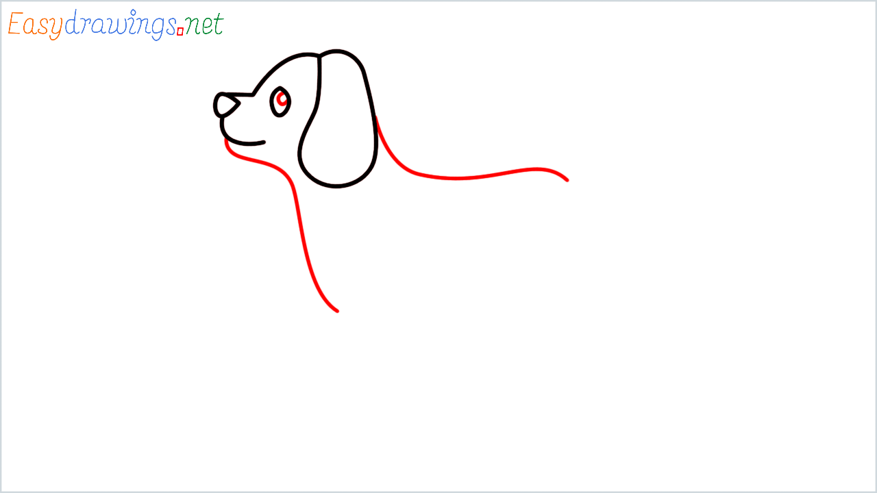 How to draw dog Emoji step (3)