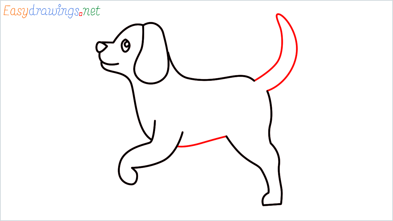 How to draw dog Emoji step (5)