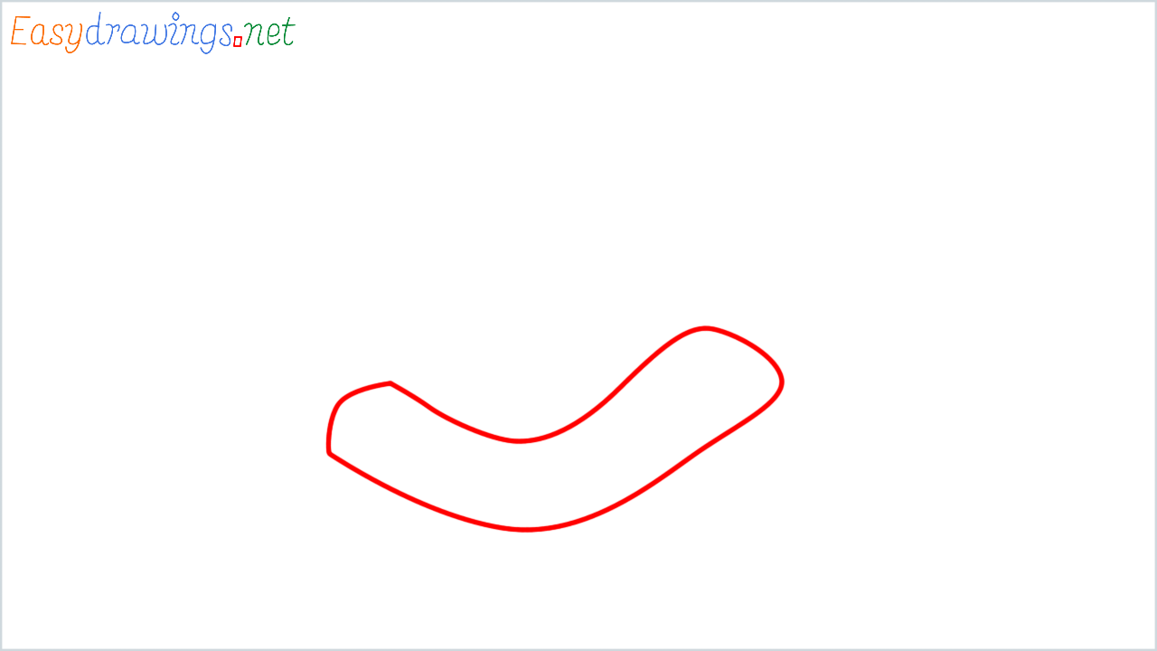 How to draw snake Emoji step (1)