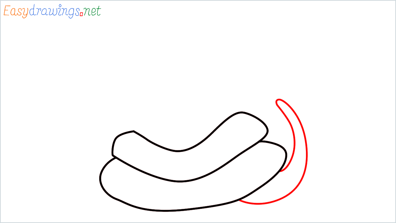 How to draw snake Emoji step (3)