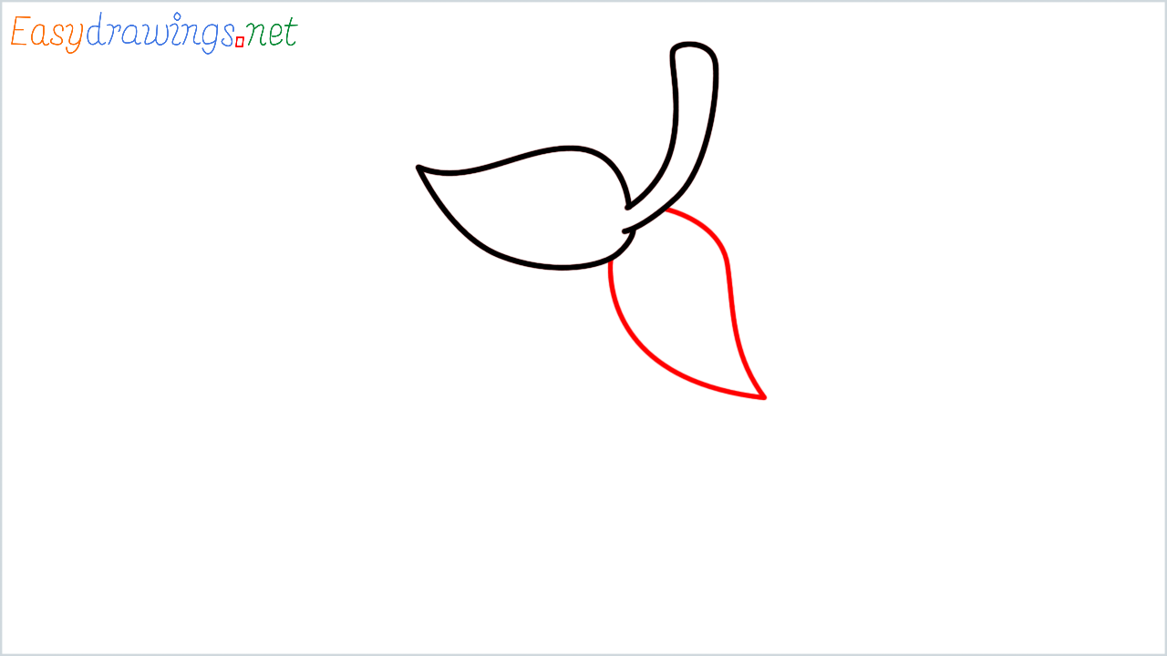 How to draw strawberry Emoji step (3)