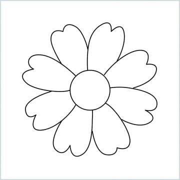 draw Blossom Emoji
