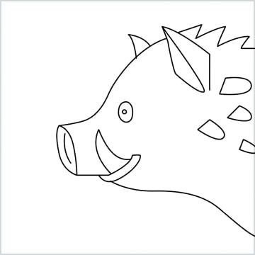 draw Boar Emoji