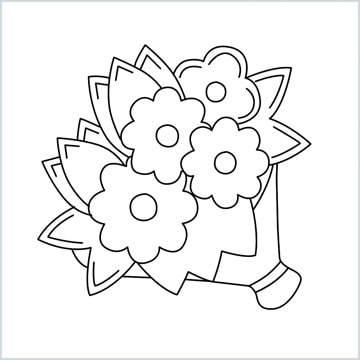draw Bouquet Emoji