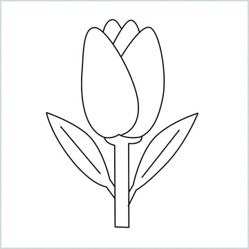 draw Tulip Emoji