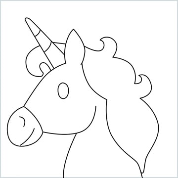 draw Unicorn Emoji