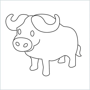 draw Water buffalo Emoji