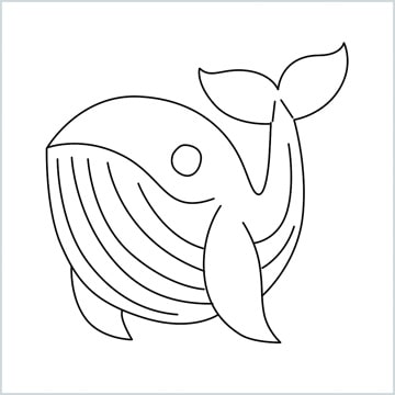 draw Whale Emoji