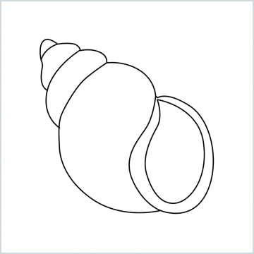 draw spiral shell