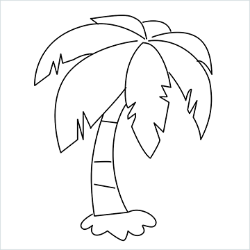 Coconut tree drawing