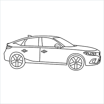 Honda Civic drawing