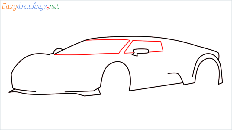 How To Draw Bugatti La Voiture Noire Step by Step - [12 Easy Phase]