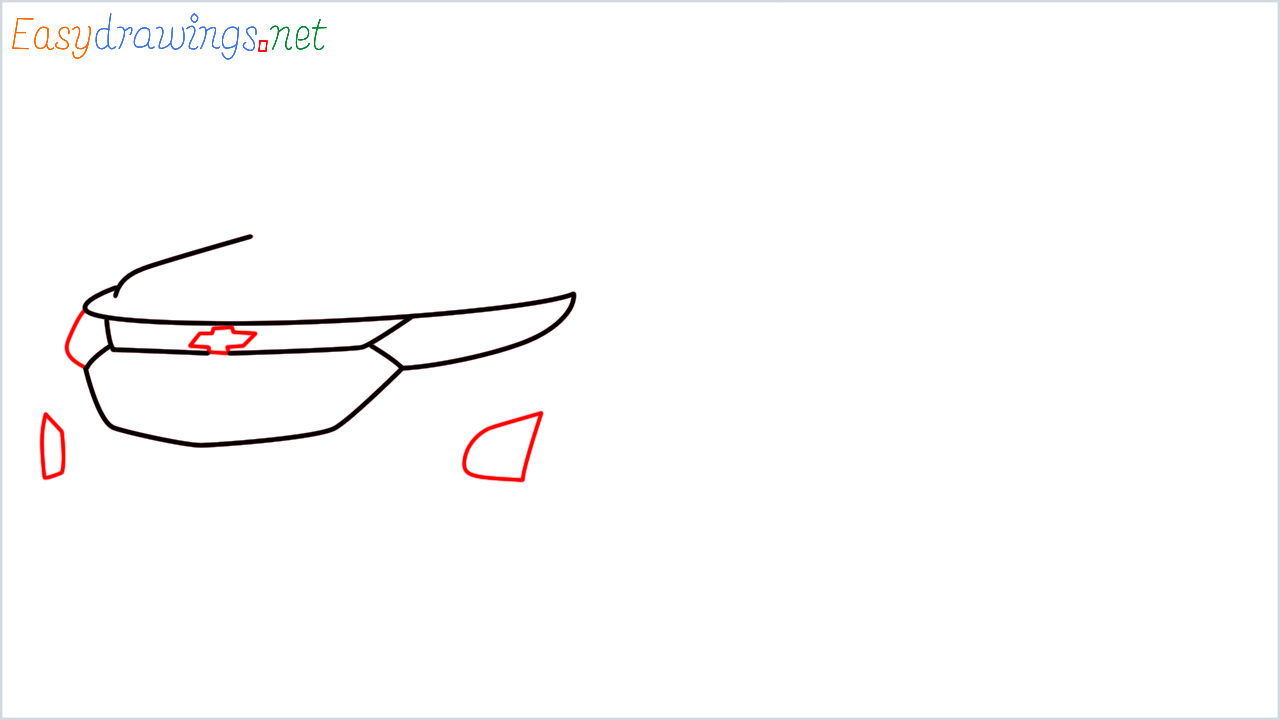 How to draw Chevrolet Equinox step (4)