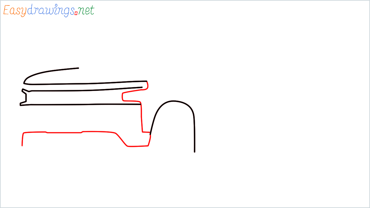 How to draw Chevrolet Silverado step (3)