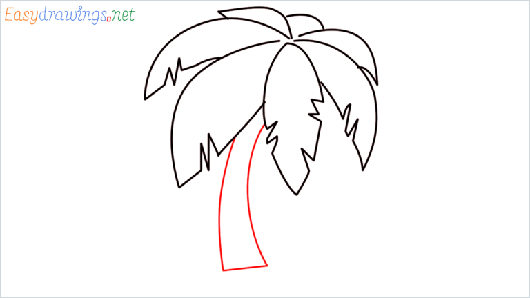 How To Draw Coconut Tree Emoji Step by Step - [7 Easy Phase]