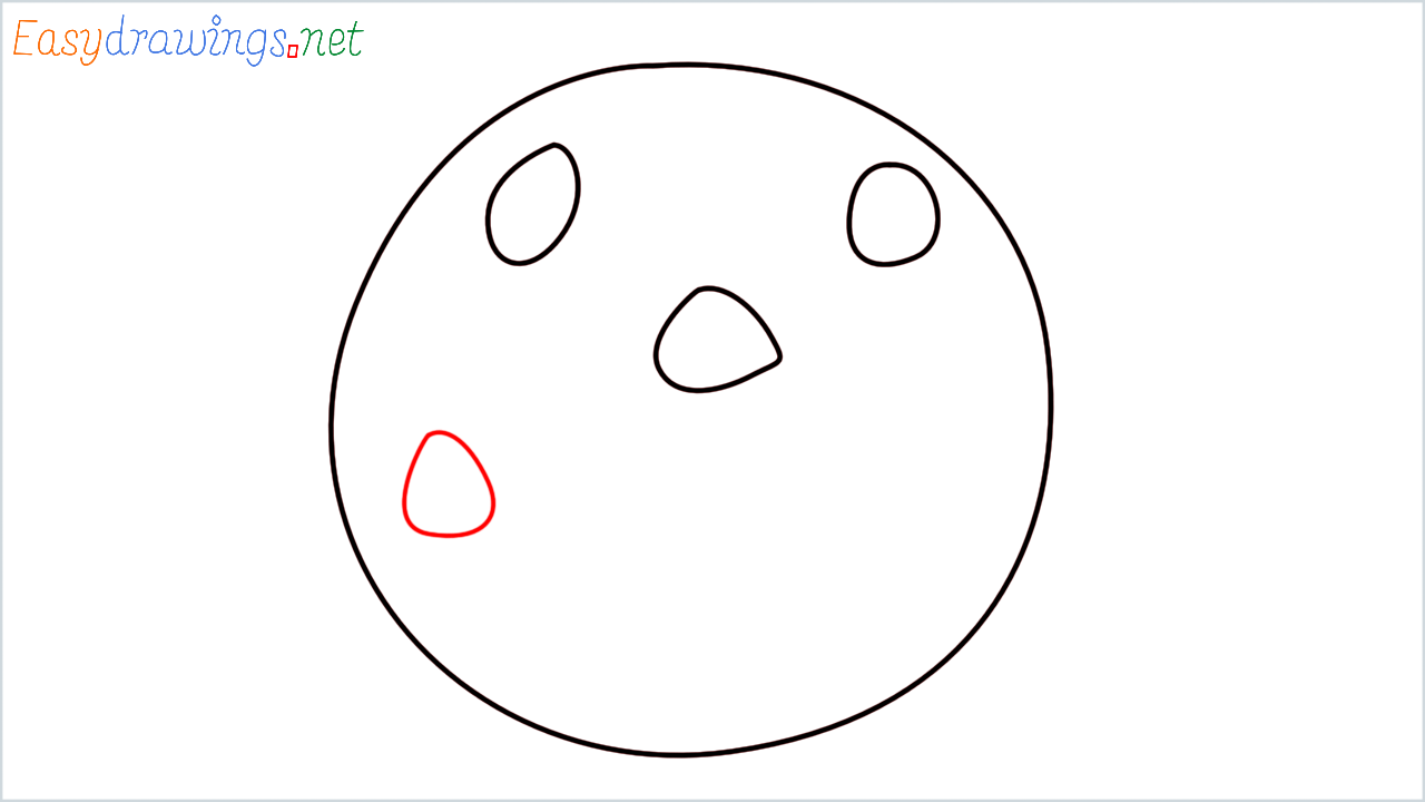 How to draw Cookie Emoji step (4)