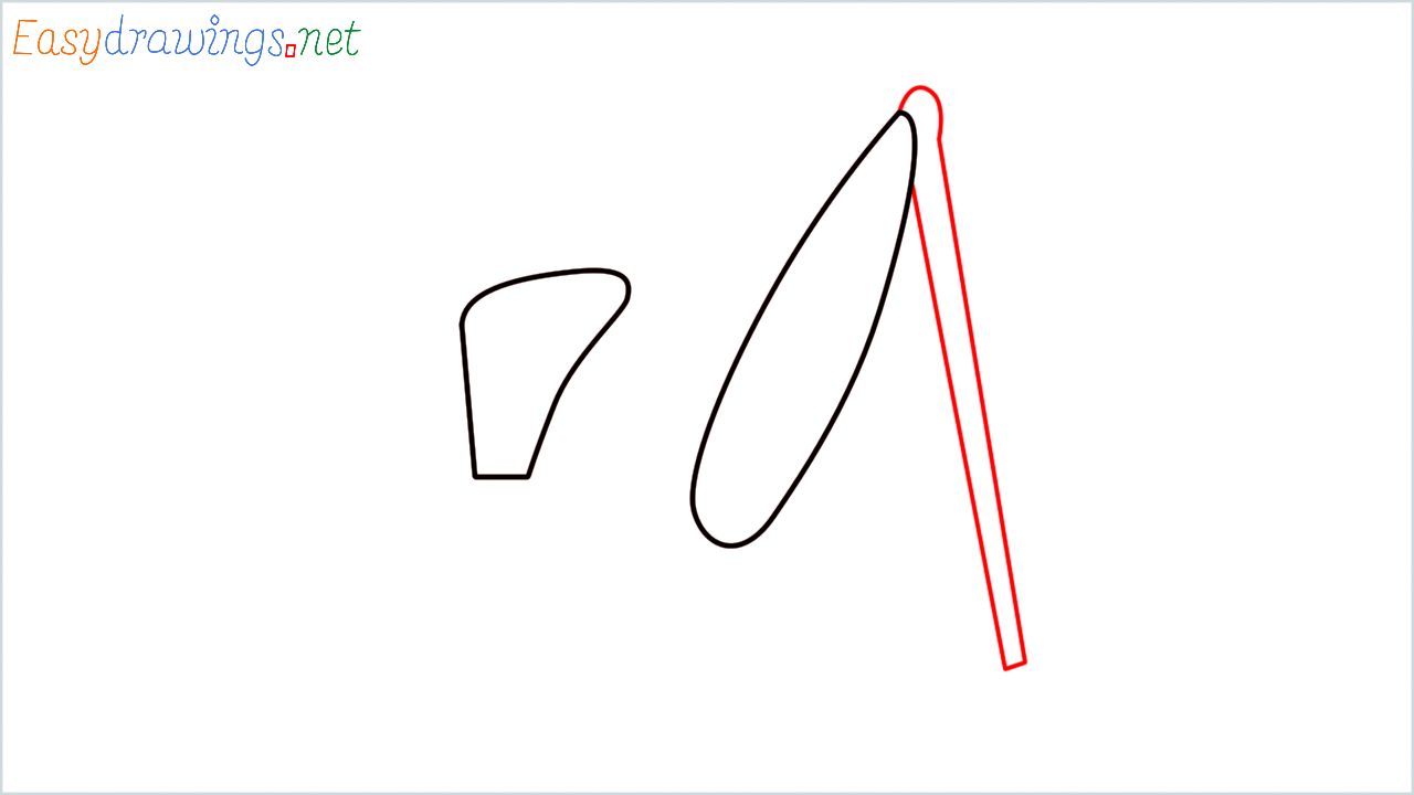 How to draw Cricket Emoji step (3)