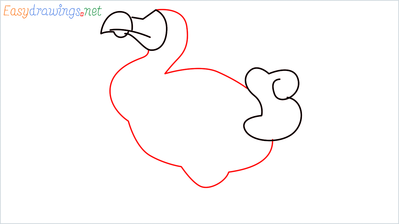 How to draw Dodo Emoji step (5)