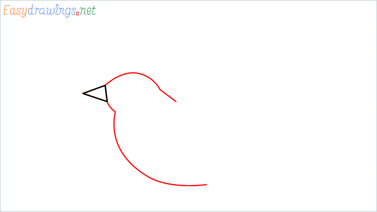 How to draw Dove Emoji step (2)