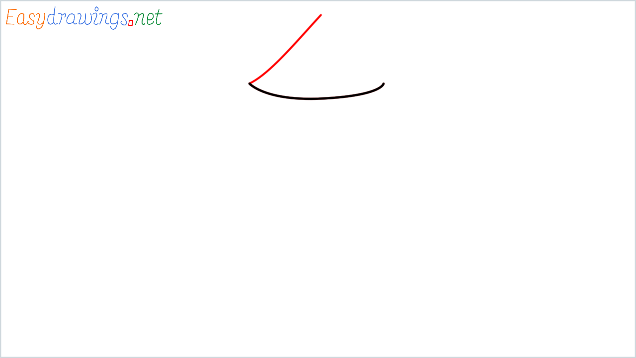 How to draw Evergreen tree Emoji step (2)