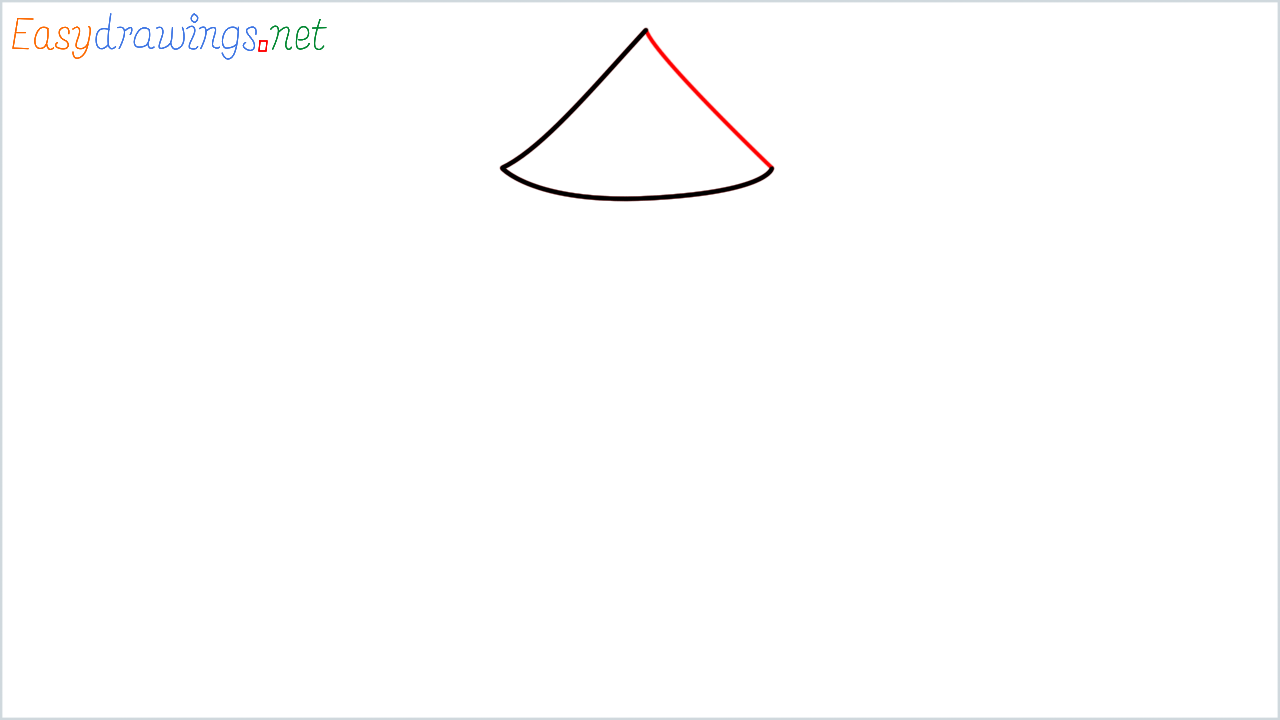 How to draw Evergreen tree Emoji step (3)
