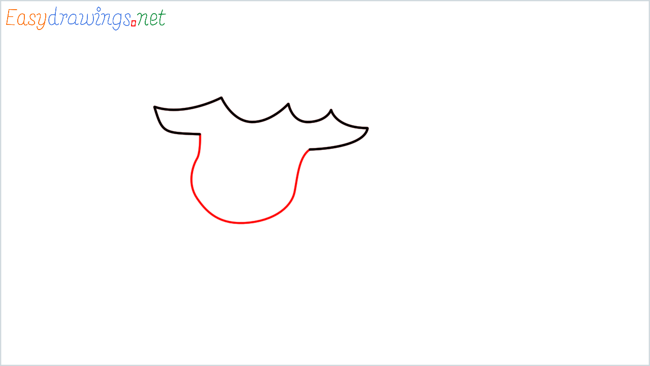 How to draw Ewe Emoji step (3)
