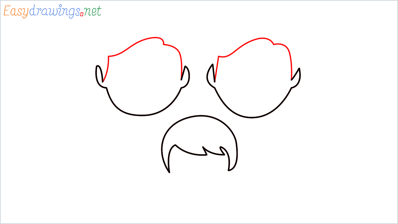 How to draw Family Emoji step (3)