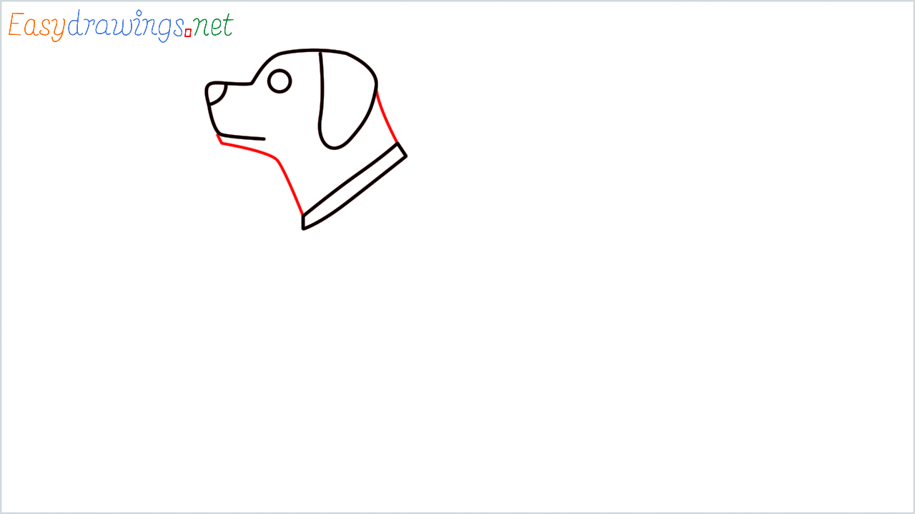 How to draw Guide dog Emoji step (5)