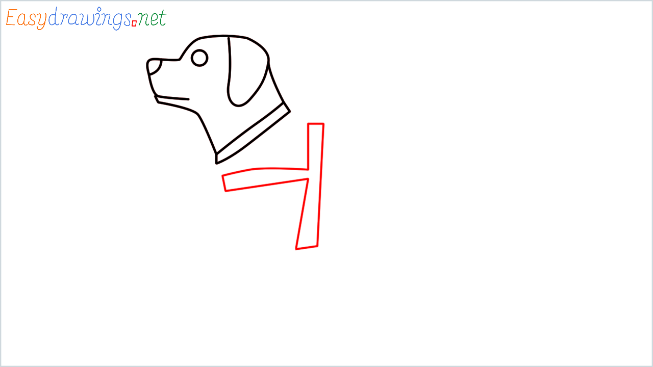 How to draw Guide dog Emoji step (6)