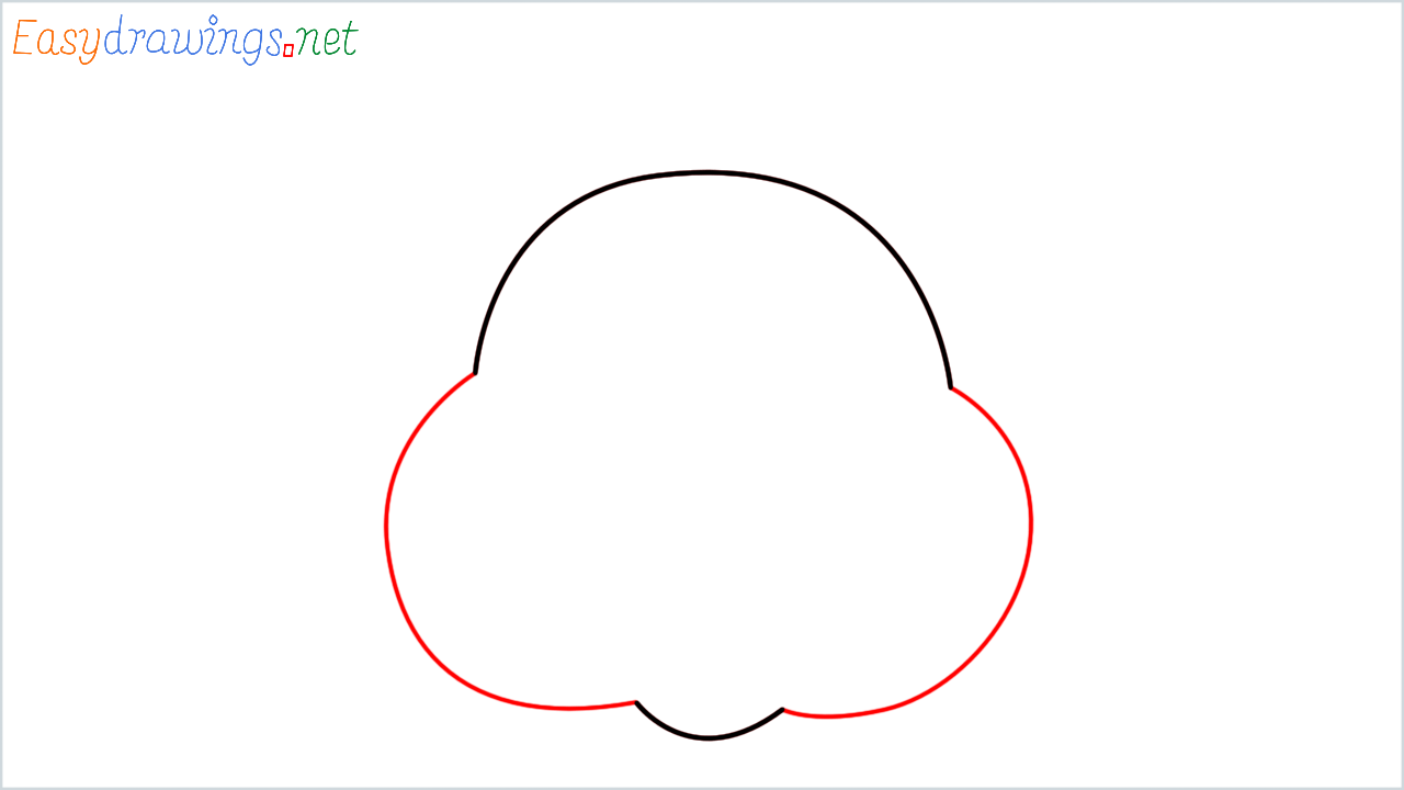 How to draw Hamster Emoji step (2)