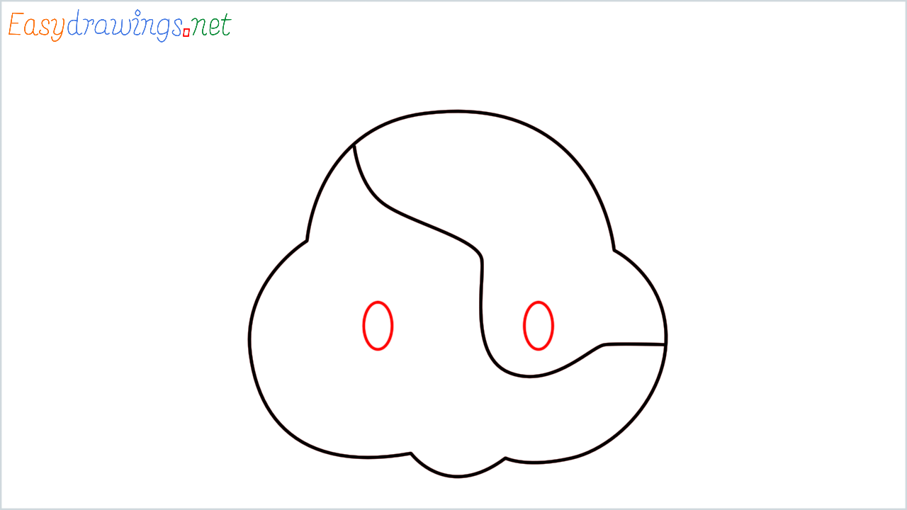 How to draw Hamster Emoji step (4)