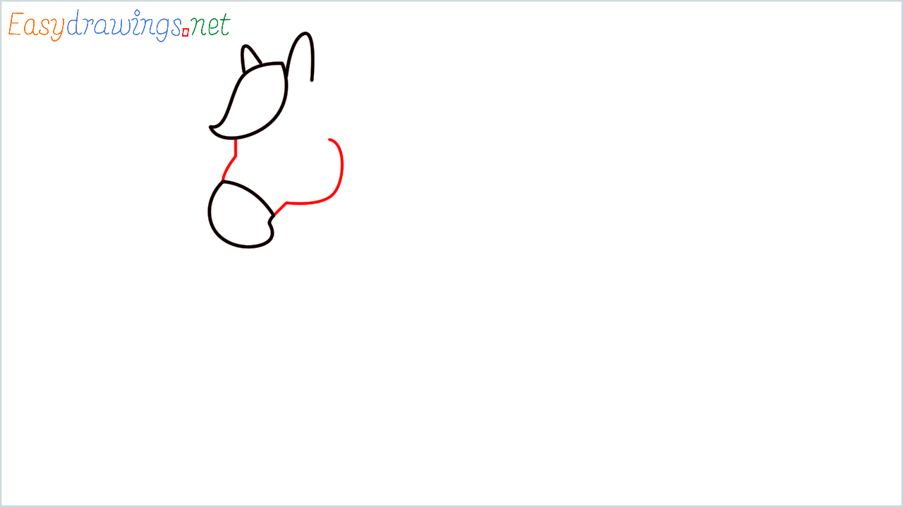 How to draw Horse Emoji step (4)