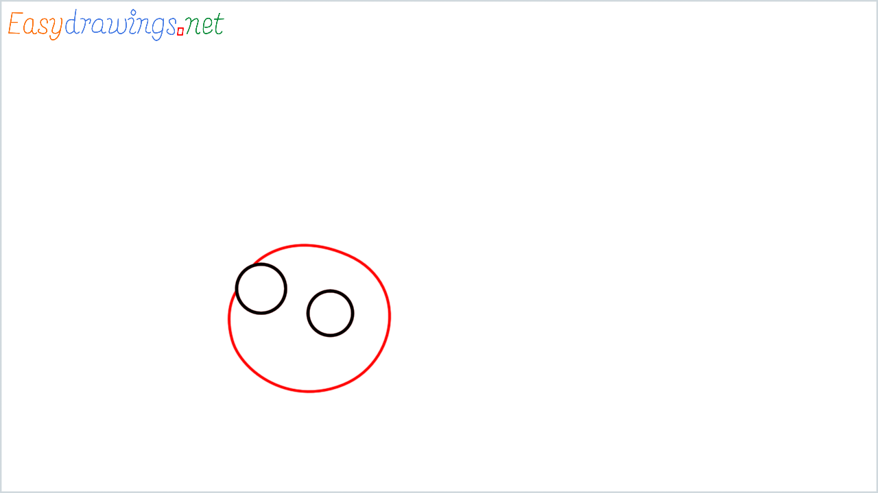 How to draw House fly Emoji step (2)