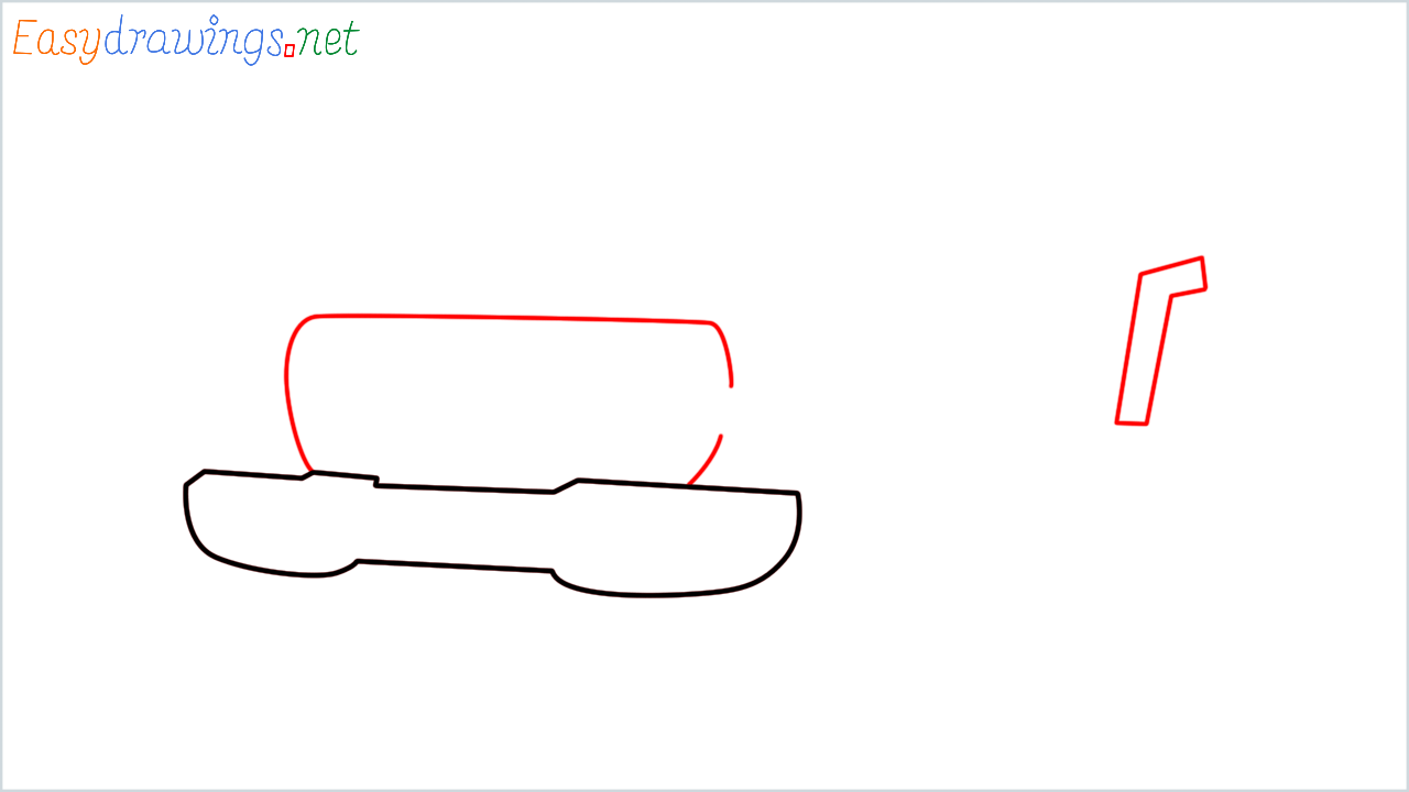 How to draw Jeep Gladiator step (2)