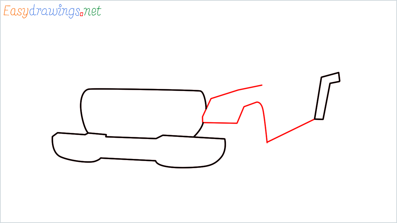 How to draw Jeep Gladiator step (3)