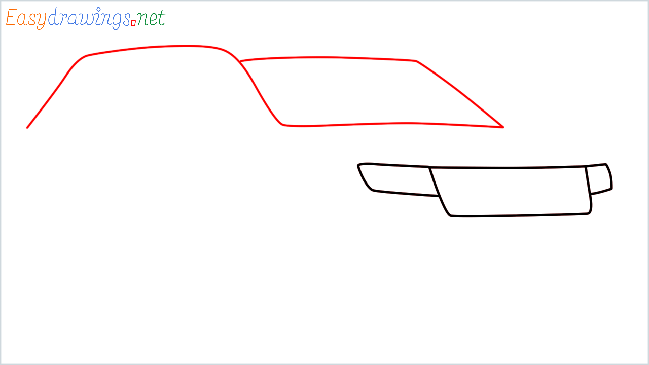 How to draw Jeep Grand Cherokee step (3)