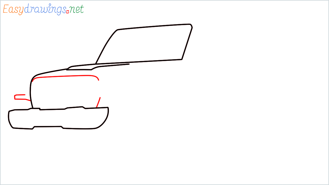 How to draw Jeep Wrangler step (4)