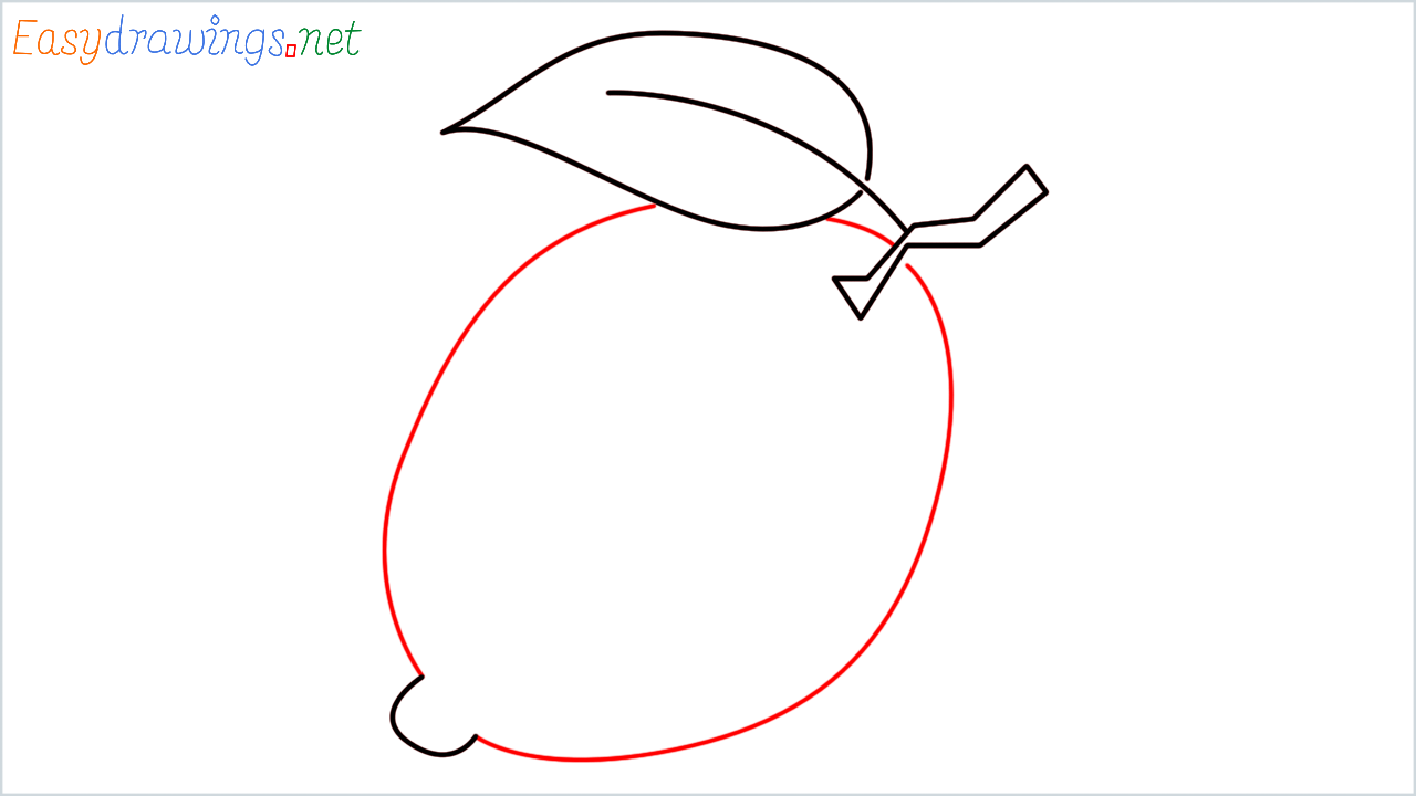 How to draw Lemon Emoji step (5)