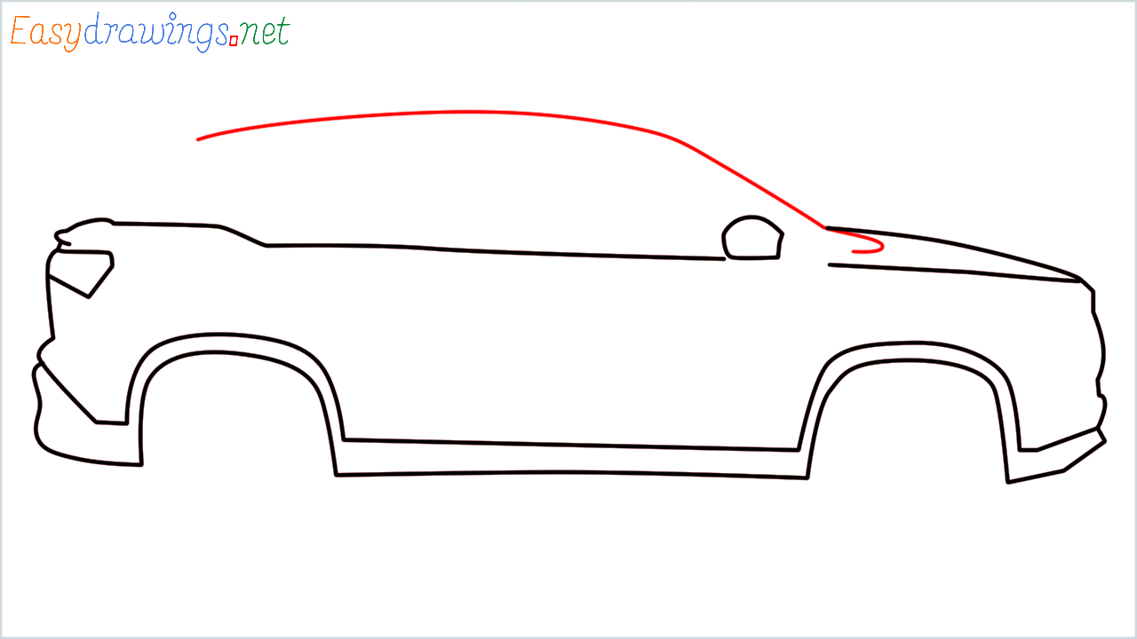 How to draw MG Hector step (5)