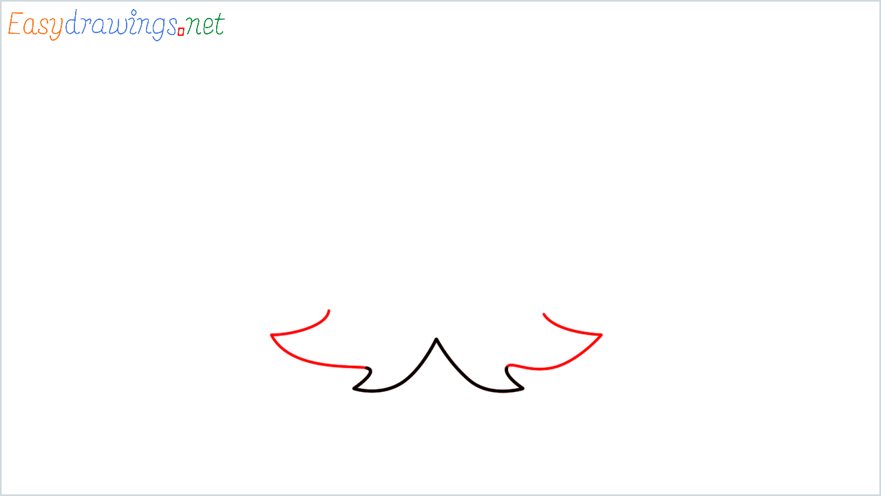 How to draw Maple leaf Emoji step (2)