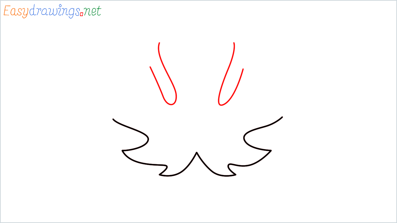 How to draw Maple leaf Emoji step (4)