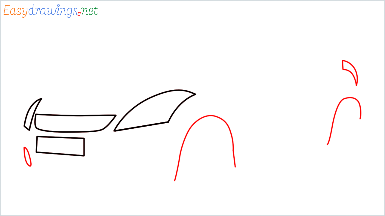 How to draw Maruti Swift step (3)
