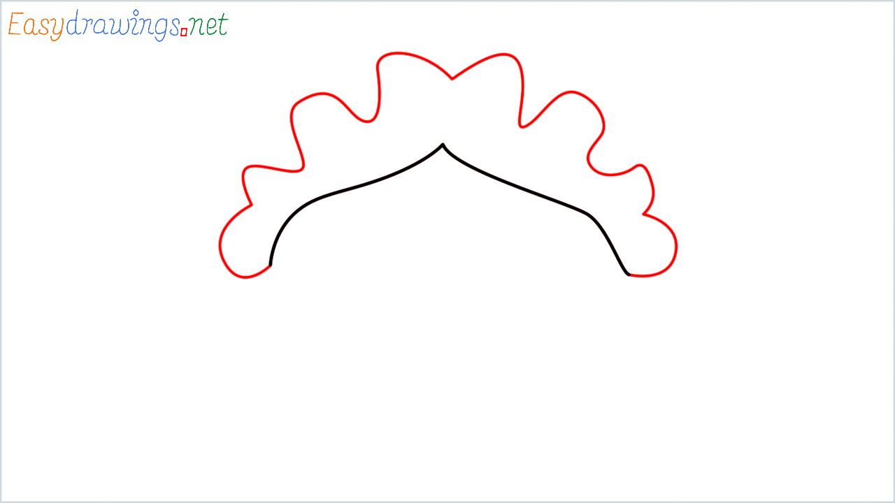 How to draw Mrs claus Emoji step (2)